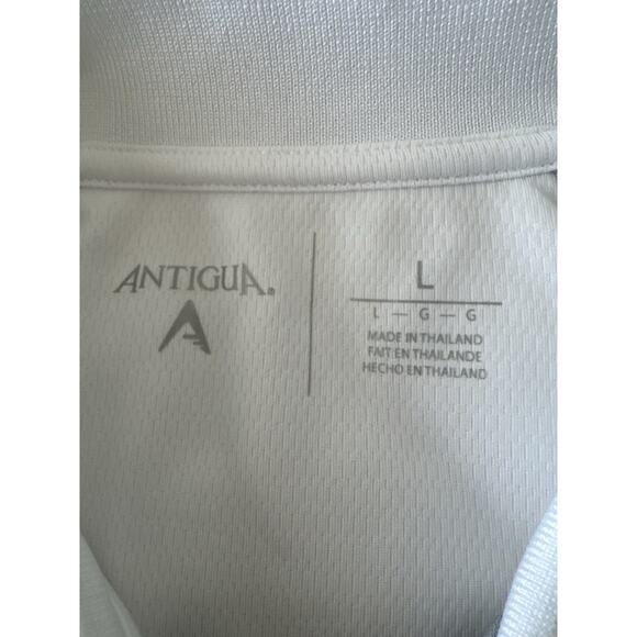 Los Angeles Lakers Men’s Antigua White Golf Polo Embroidered Size Large - Picture 4 of 7